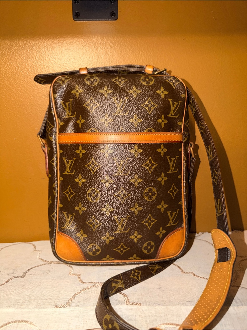 Louis Vuitton Vintage Danuabe GM Monogram Messenger Bag - Brown